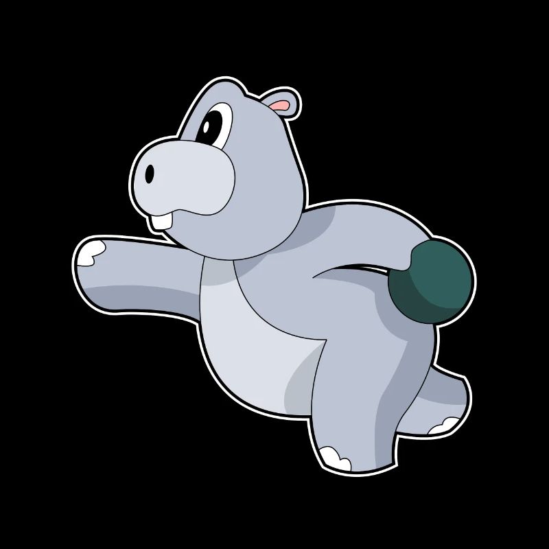 Nilpferd Bowling Bowlingkugel