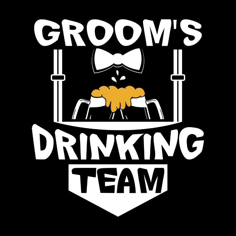 Groomsmen Groom's drinking team