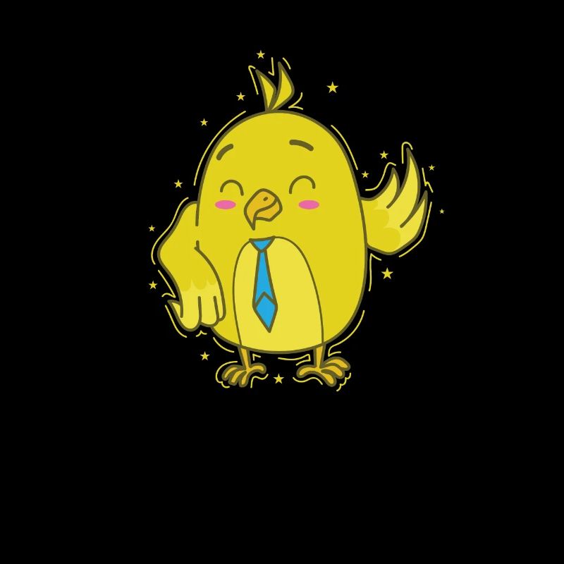 Canari avec cravate