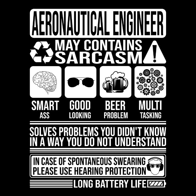 Aeronautical Engineer Sarcasm funny Gift
