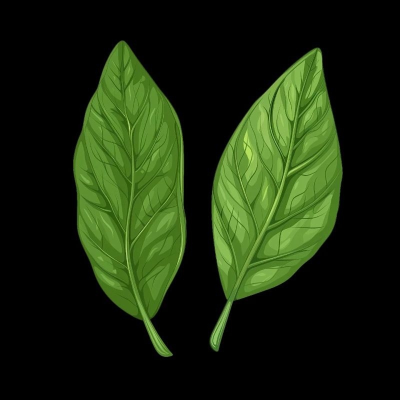 Deux feuilles de basilic Pure Nature