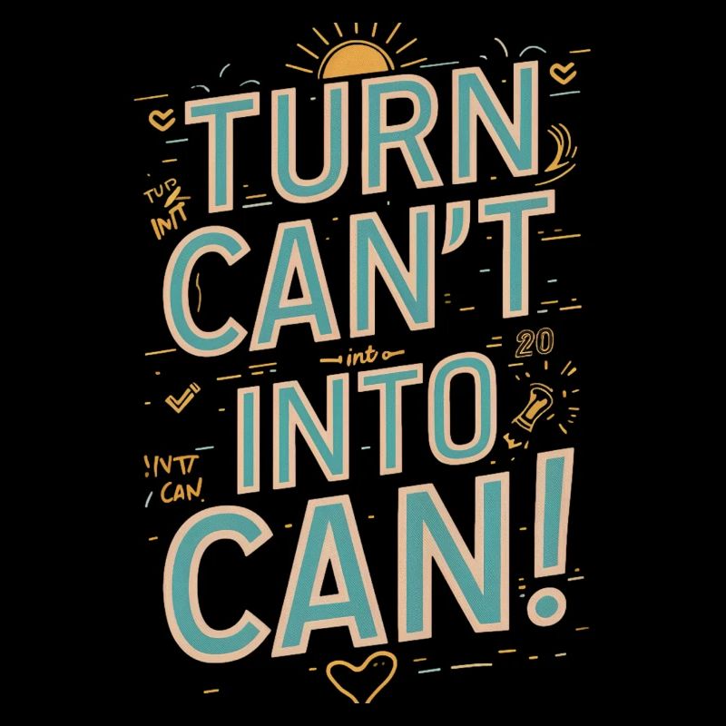 Transformez la canette en canette de motivation