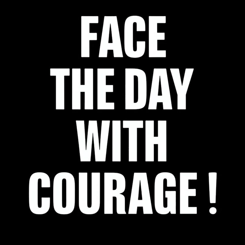 Start the day with courage