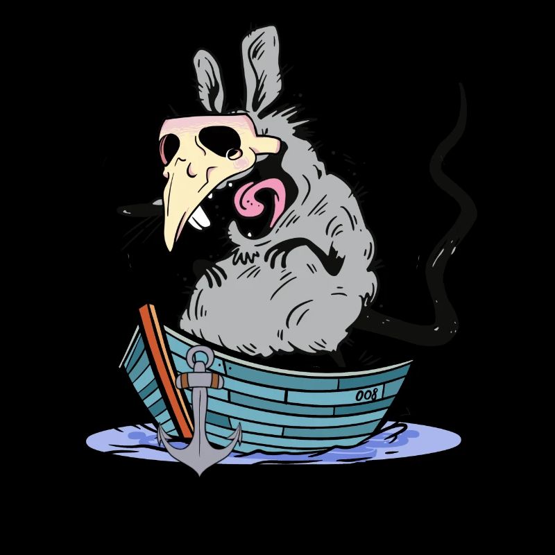 Pest Ratte Boot Schifffahrt Seemänner Seemann