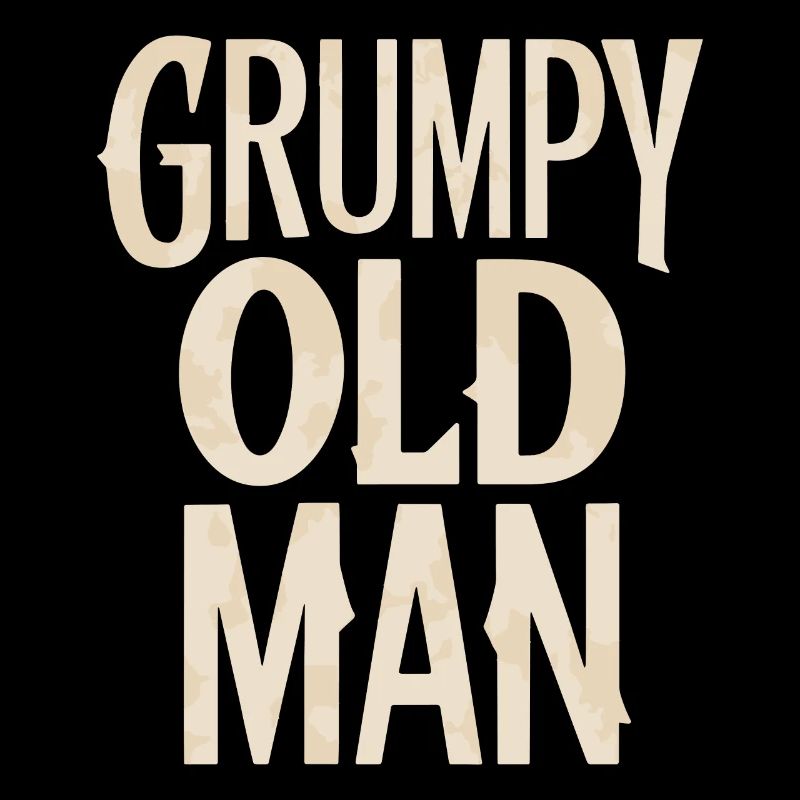 Grumpy Old Man Unverwechselbarer Stil