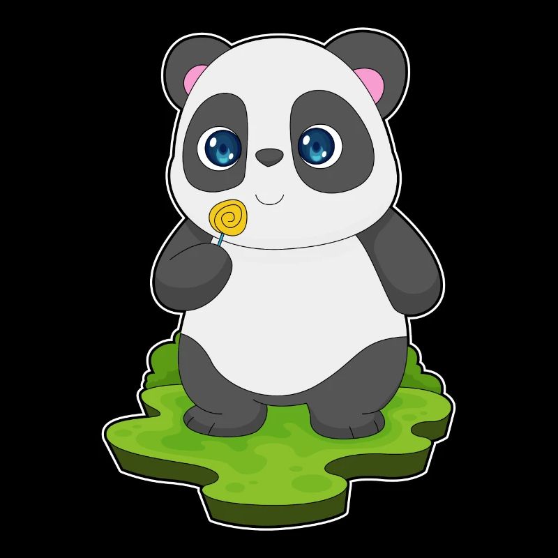 Panda lollipop