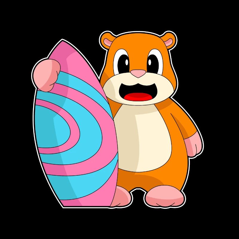 Hamster Surfer Surfbrett