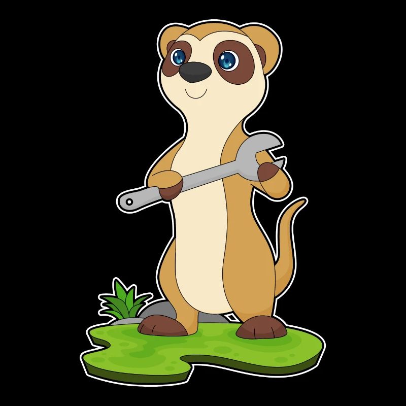 Clé artisanale suricate