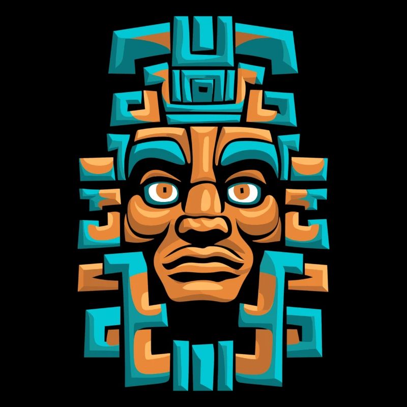 Mayan God Mayan Mythology Itzamna Ancient Mask