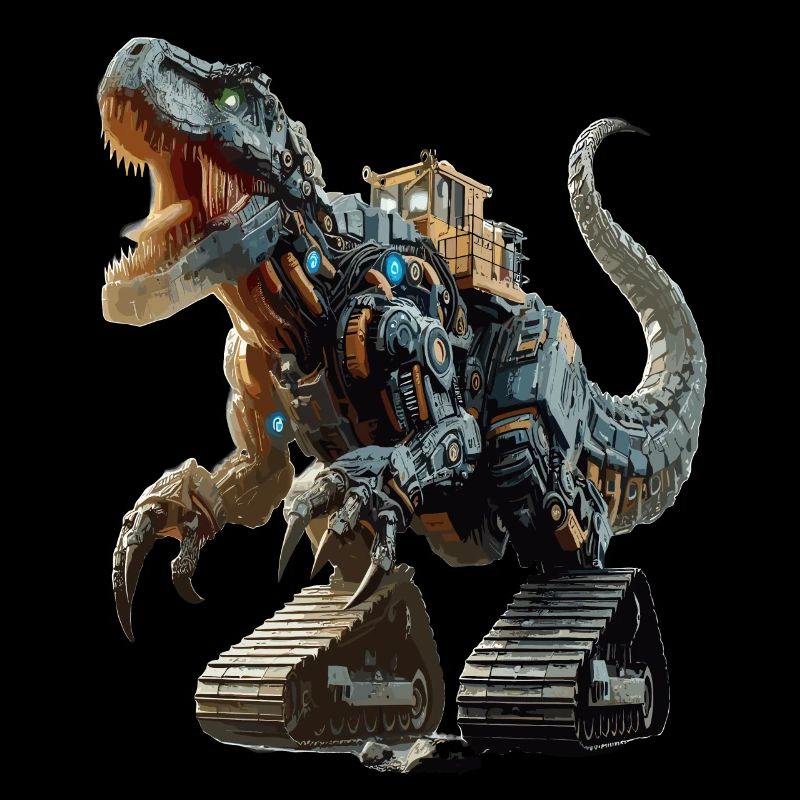 Bagger T-Rex Dinosaurier