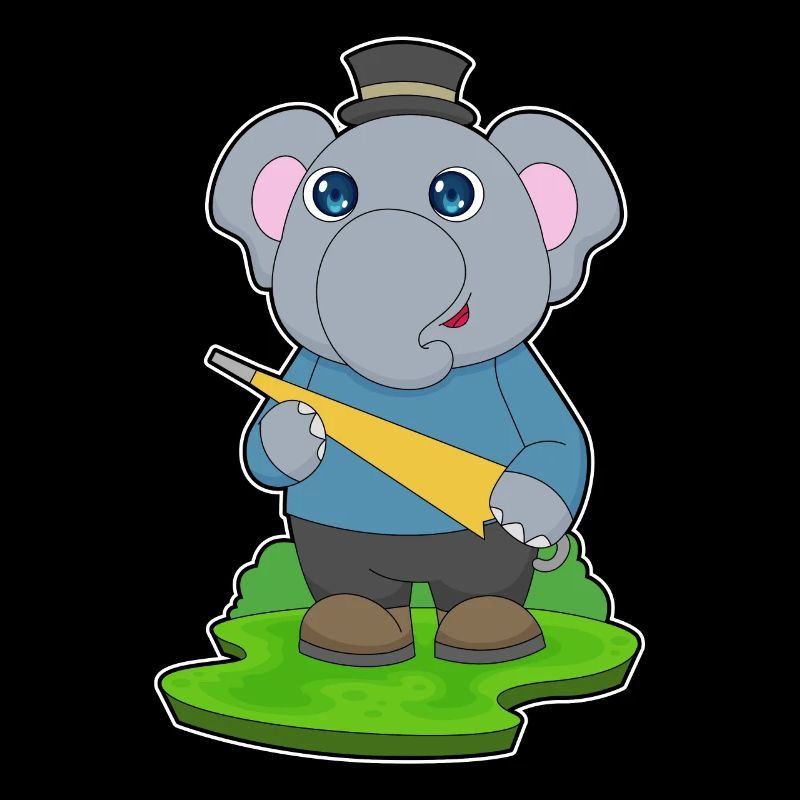 Elefant Regen Regenschirm