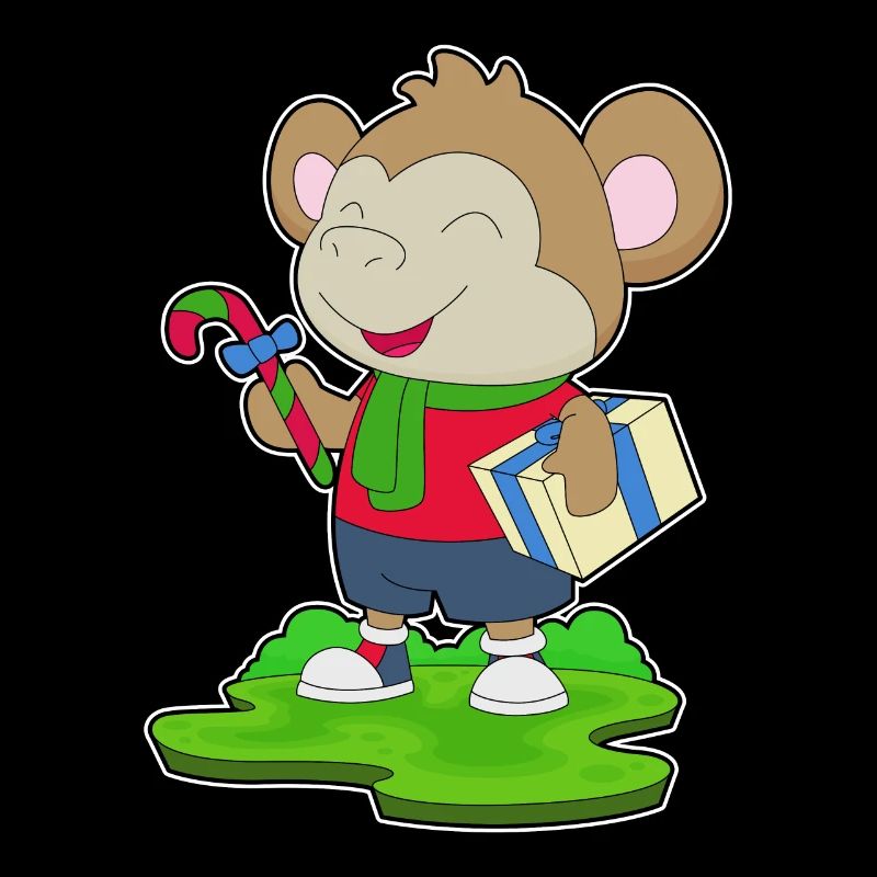 Monkey Christmas Package