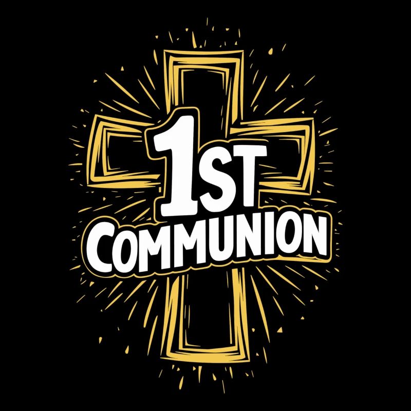 Conception de la croix de première communion