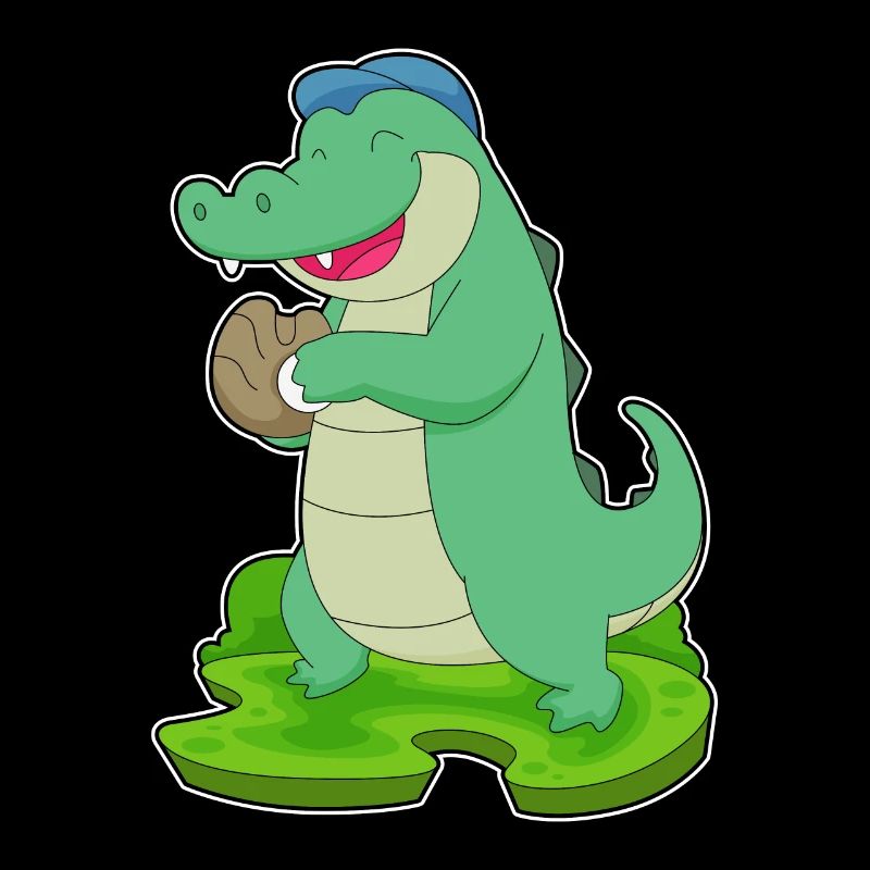 Krokodil Baseball Baseballhandschuh