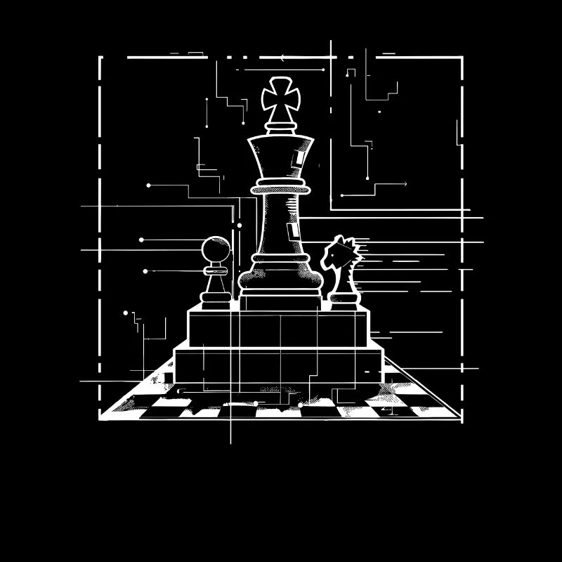 Chess Pieces Drawing