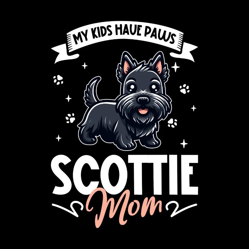 Maman terrier écossais