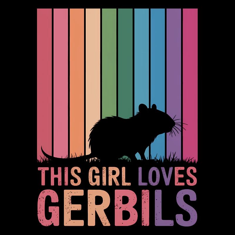 Gerbille disant rat de course fille cadeau de gerbille