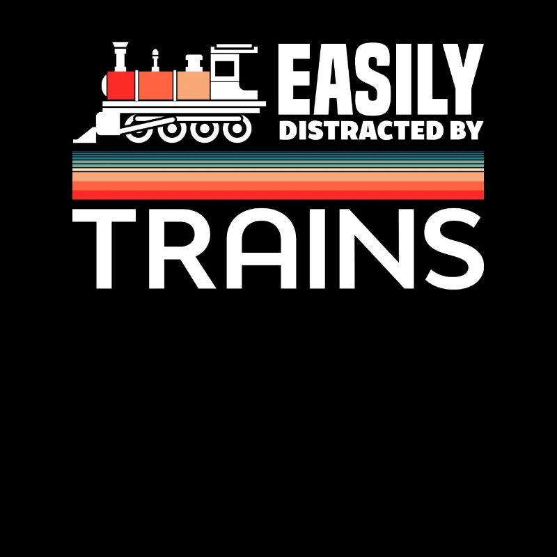 Easily Distracted By Trains Retro-Lok