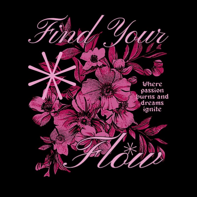 Finde Deinen Flow Blumen Design