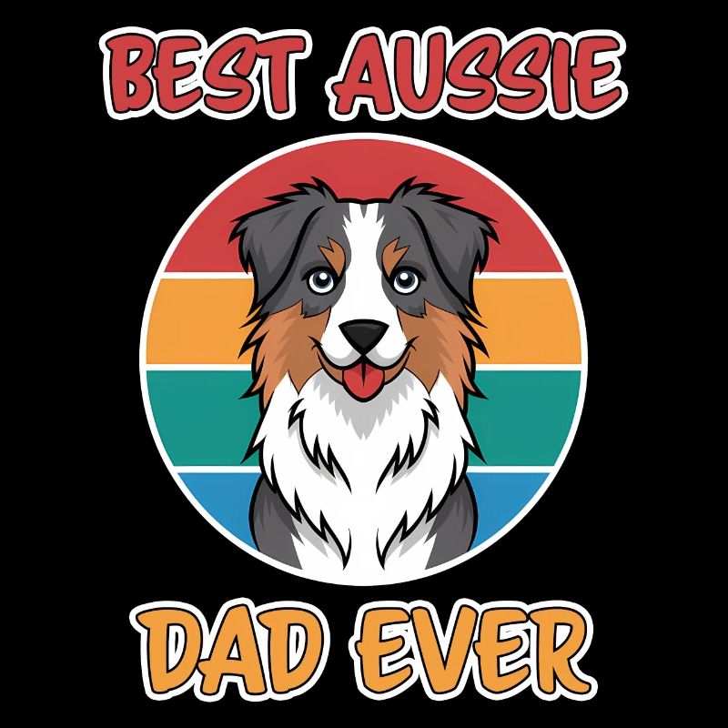 Australian Shepherd Papa Lustiges Aussie Geschenk