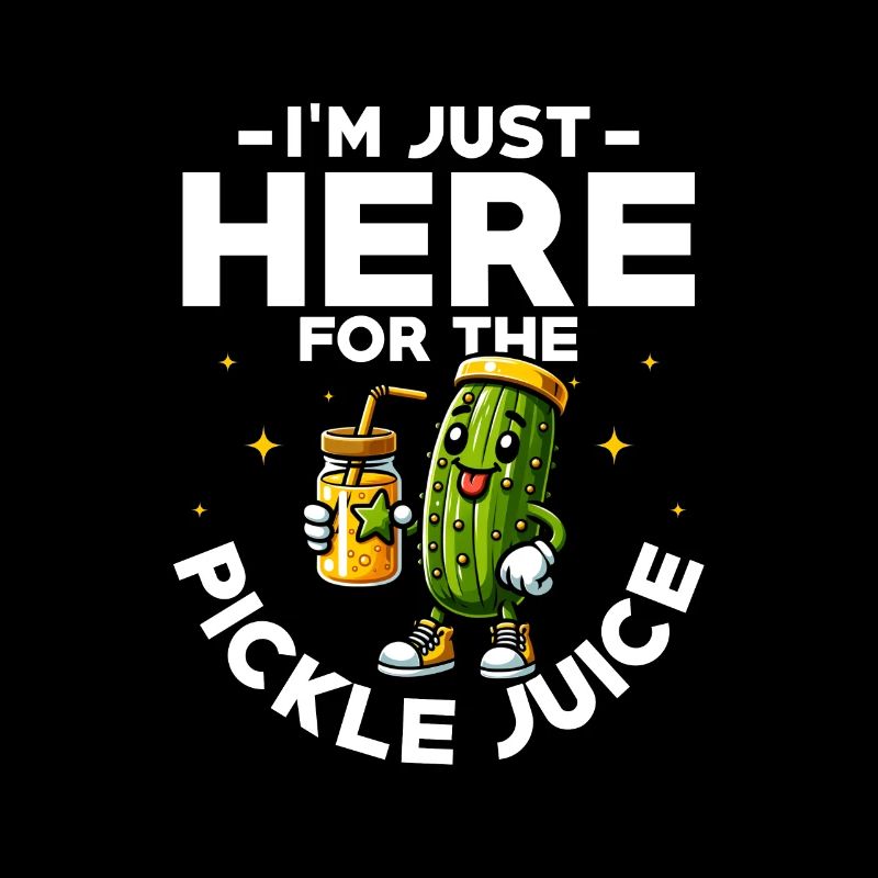 Je suis juste ici pour le jus de cornichon Concombre Végétalien