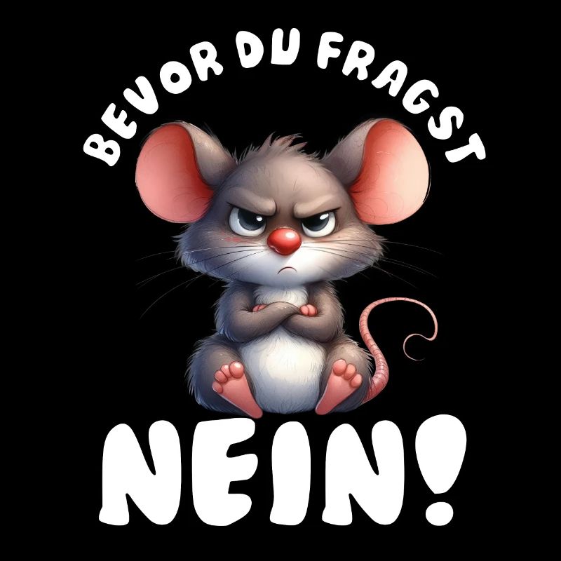 Funny Mouse with Saying