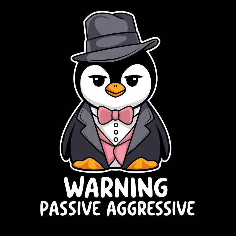 Warnung Vor Passiv Aggressivem Pinguin