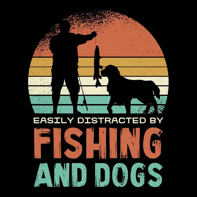 Facilement distrait par la pêche et les chiens