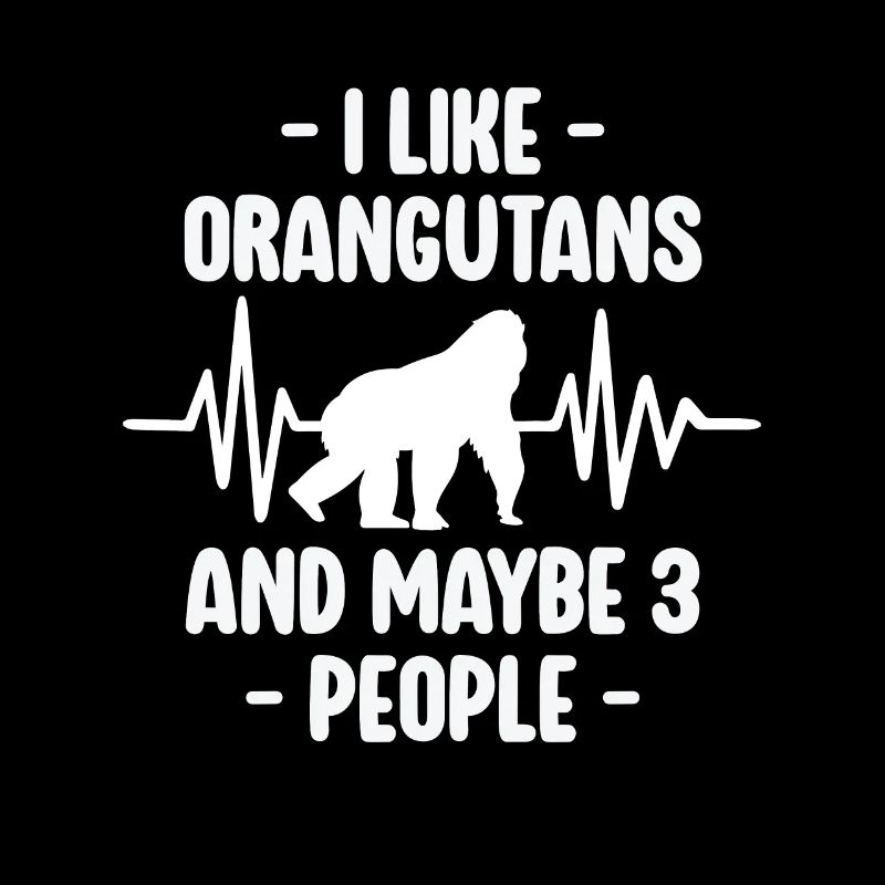 J’aime les orangs-outans - Orang-outan drôle