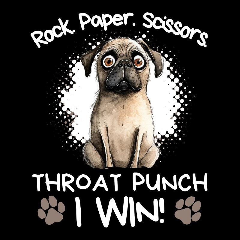 Rock Paper Scissors Mops Sarkasmus Witzig