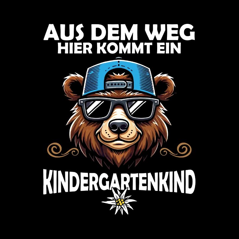 Aus dem Weg hier kommt ein Kindergartenkind Kiga