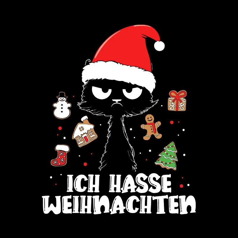 Ich Hasse Weihnachten Katze Weihnachtsgeschenk
