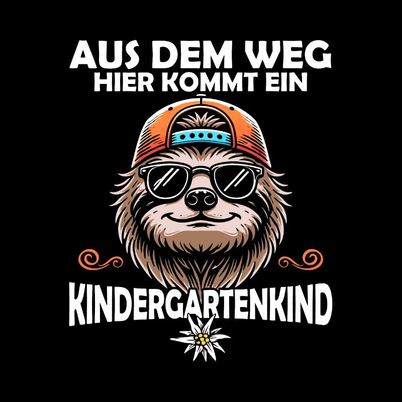 Aus dem Weg hier kommt ein Kindergartenkind Kiga