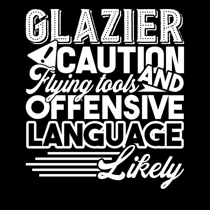 Glazier Caution Flying Tools