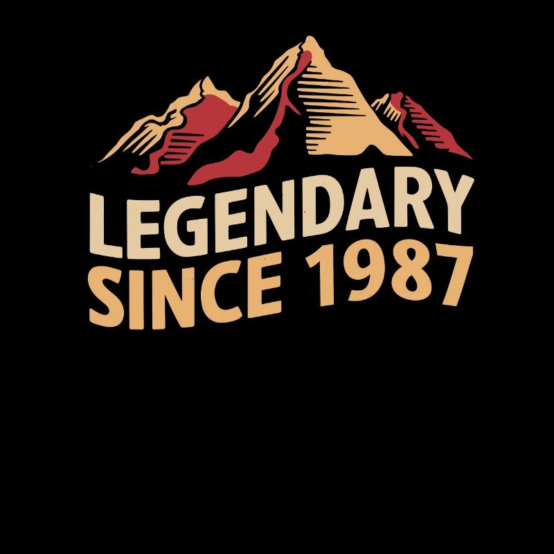 Legendär Seit 1987 Wanderer Berg Vintage