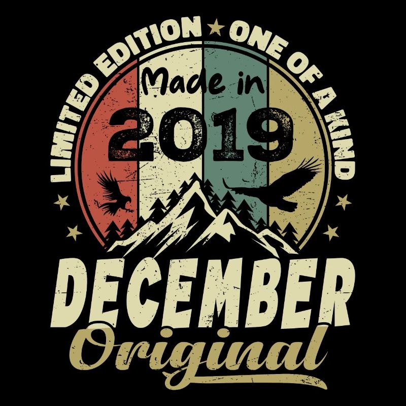 Vintage Retro Jubiläumsgeschenk - Dezember 2019