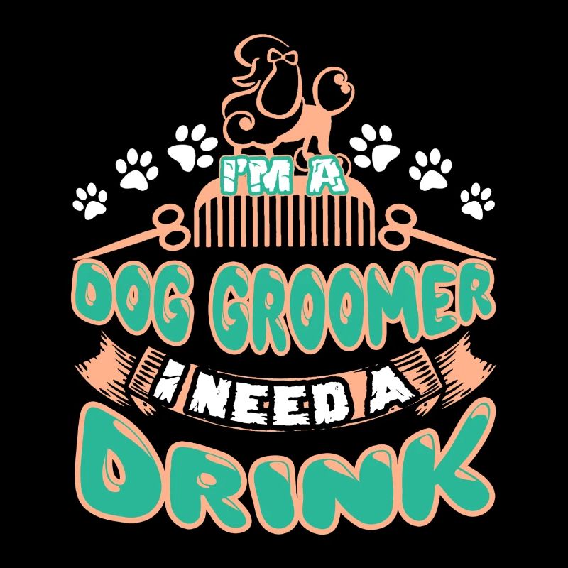 Dog Groomer Need A Drink