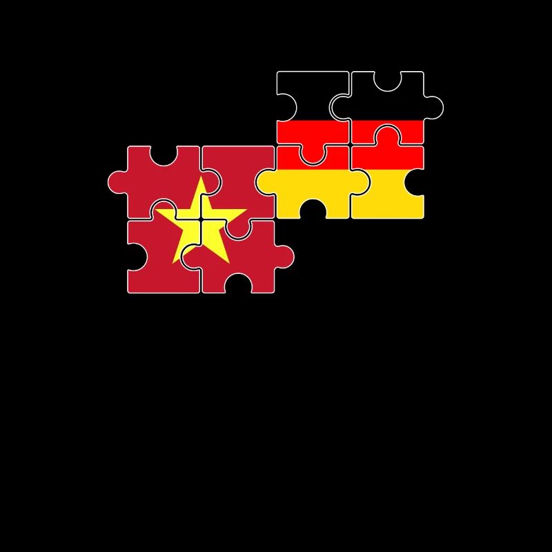 Vietnam Germany Flag German Vietnamese