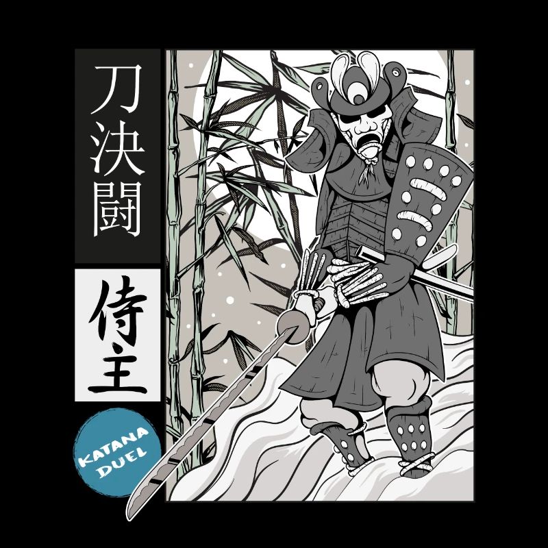 Samurai katana masterful swordsman