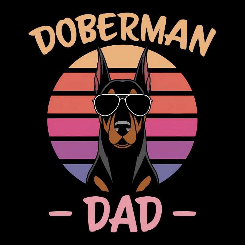 Dobermann Spruch Papa Lustiges Dobermann Geschenk