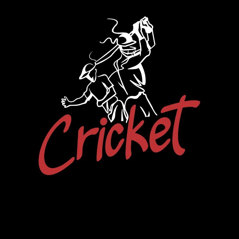 Cricket Player Graphical Illustration