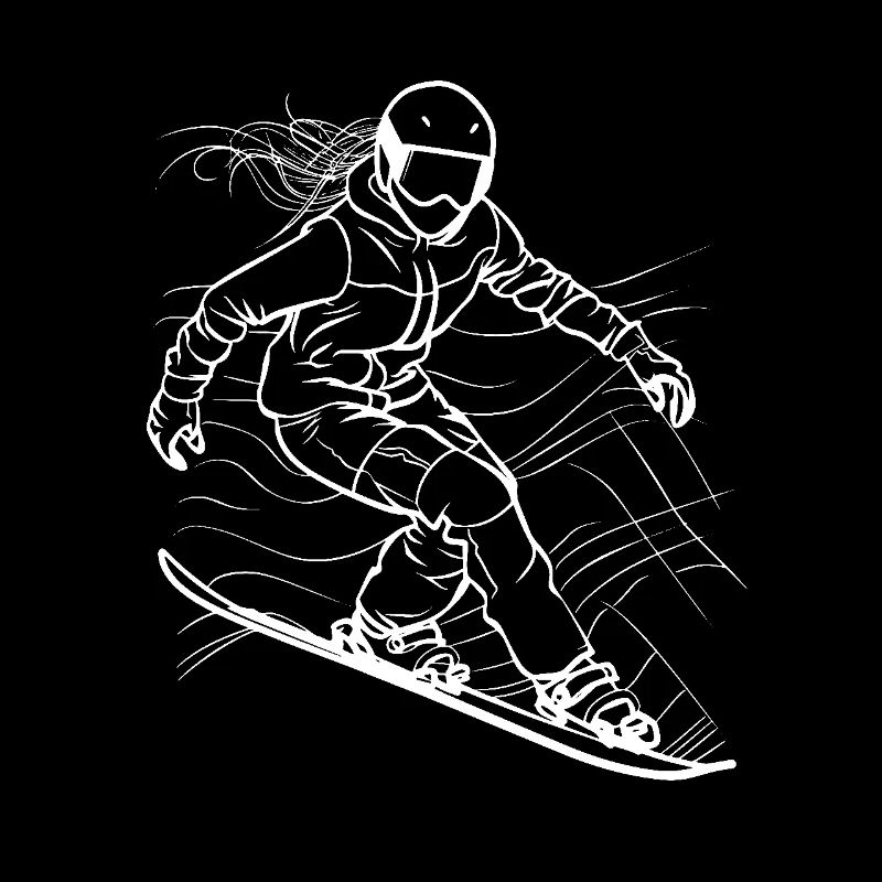 Planche à neige féminine