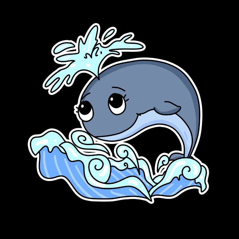 Whale Animal Ocean Graphic