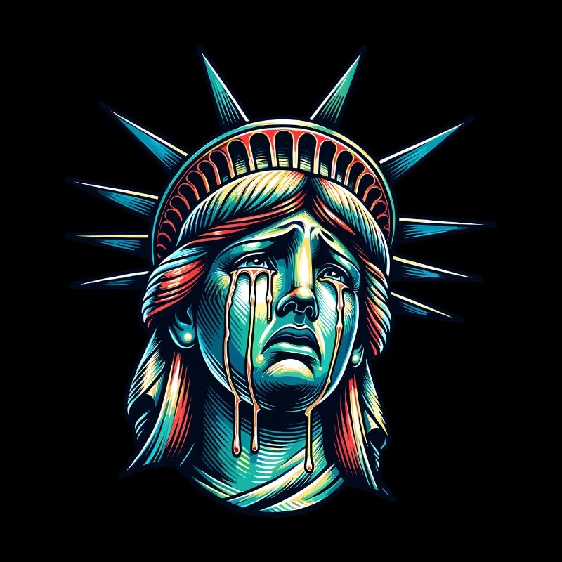 Tränen der Freiheit – Freiheitsstatue Artwork