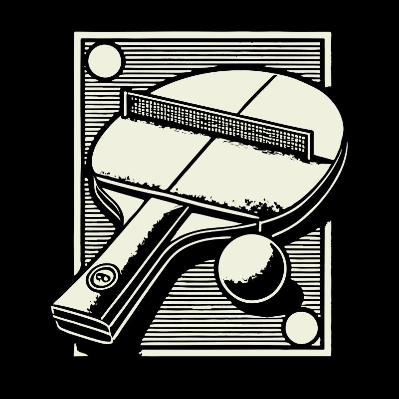 Table tennis rackets Artistic display