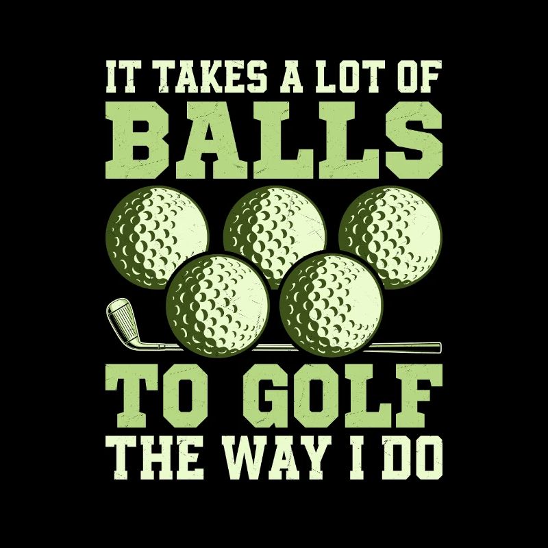 Il faut beaucoup de balles pour jouer au golf comme je le fais