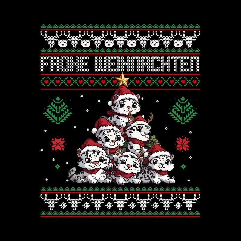 Scheeleopard Weihnachtsbaum Weihnachten Irbis