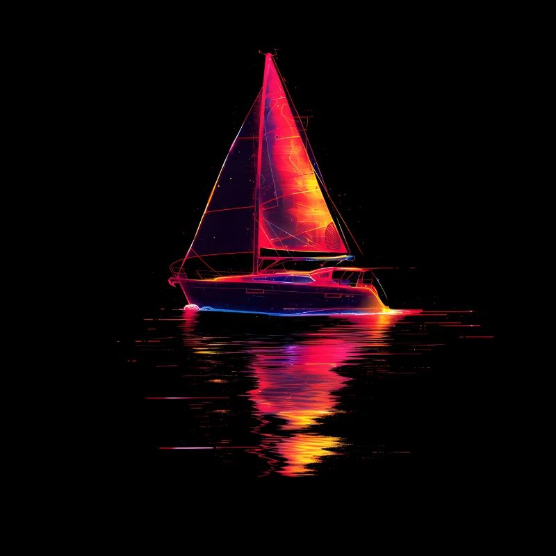 Segelschiff Retrowave