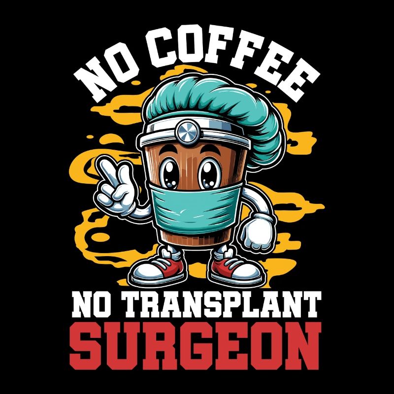 Transplant Surgeon No Coffee Doctor Coffee Lover