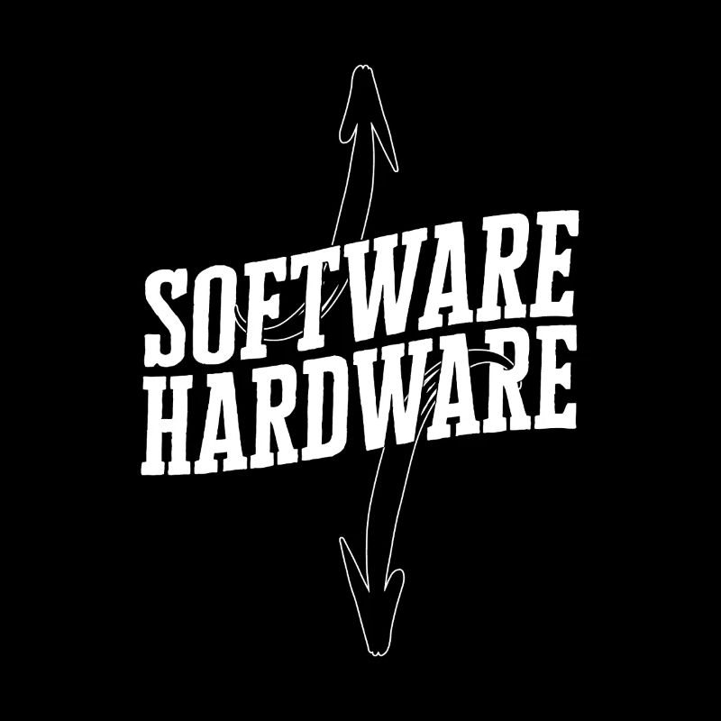 Lustiger IT Spruch Software Hardware Wortspiel